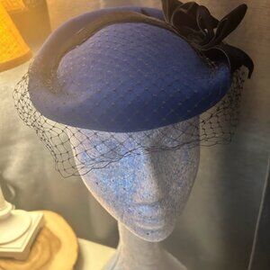 Vintage Betmar Hat Blue Felt Fashion